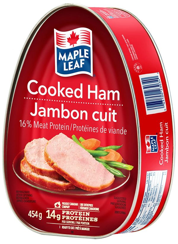 canned meat, cooked ham